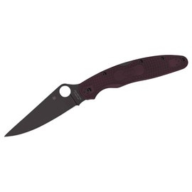 "Police 4 Lightweight Micro-Melt PD#1 Black Blade Sprint Run" ZSEBKÉS - SPYDERCO