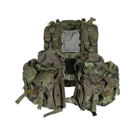 M2007 taktikai mellény - Cseh hadsereg katonai feleslege - M95 terepszínű - Használt