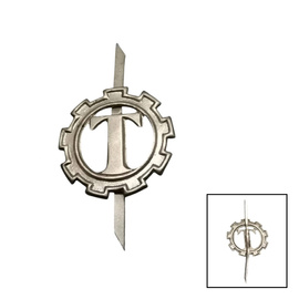 1 DB KATONAI RANGJELZÉS - TECHNIK - KATONAI FELESLEG ROMÁN HADSEREG - EZÜST - JÓ ÁLLAPOTBAN