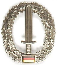 JELVÉNY GENUINE GERMAN ARMY METAL BERET BADGE ´KOMMANDO SPEZIAL KRÄFTE´