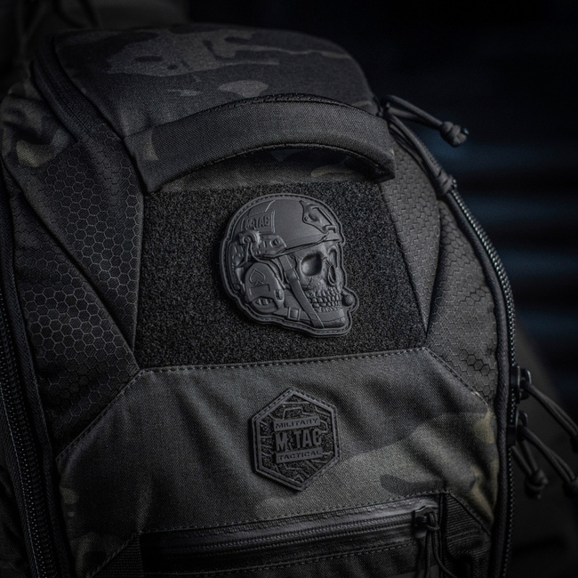 OPERATOR SKULL JELVÉNY - 3D PVC - FEKETE - M-TAC