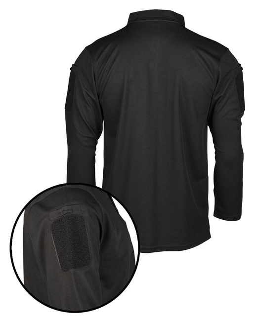 TAKTIKAI POLO ING HOSSZÚ UJJÚ - GYORSAN SZÁRADÓ - Mil-Tec® - FEKETE