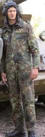 NÉMET HARCKOCSI RUHA - BÉLÉS NÉLKÜL - FLECKTARN - KATONAI FELESLEG - HASZNÁLT