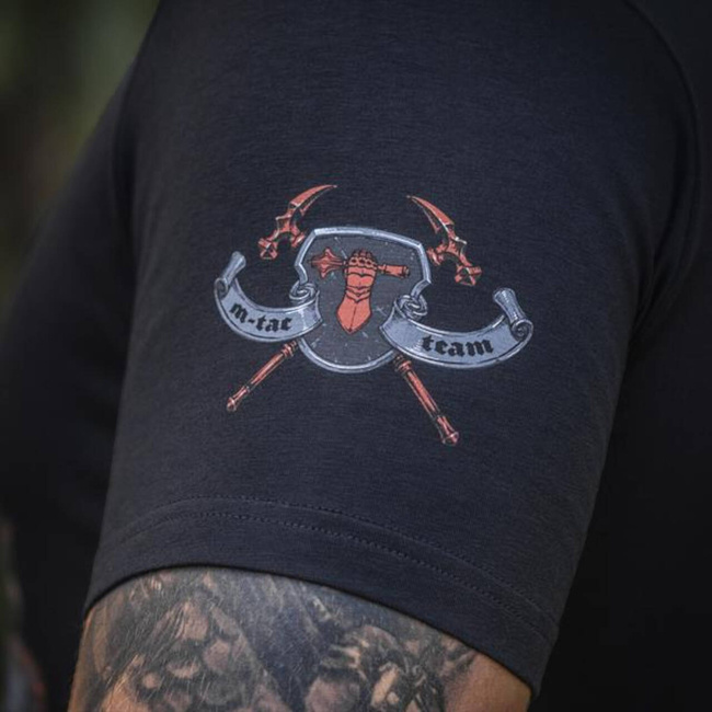 T-SHIRT STEEL KNIGHT - BLACK - M-TAC
