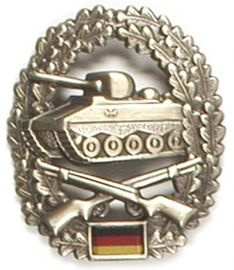 Fém barett jelvény, hiteles német hadsereg "PANZERGRENADIER"