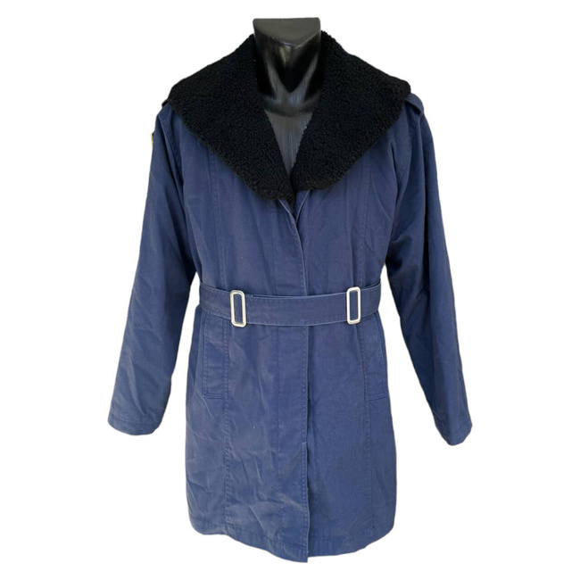 KÉK REPÜLÉSI PARKA KABÁT PÁRNÁZOTT GALLÉRRAL ÉS KIVEHETŐ BÉLÉSSEL - KATONAI TÖBBLET RÓMAI HADSEREG - HASZNÁLT