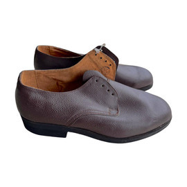 BŐR CIPŐ - JUHAR - ROMÁN HADSEREG KATONAI FELESLEG - JÓ ÁLLAPOTBAN