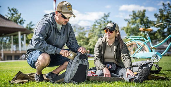 VÁLLPÁNTOS HÁTIZSÁK - EDC SLING - 6.5 L - Helikon-Tex® - FEKETE-SZÜRKE MELANGE