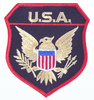 PATCH U.S.A. EAGLE - GOLDLUREX 95 x 85 MM