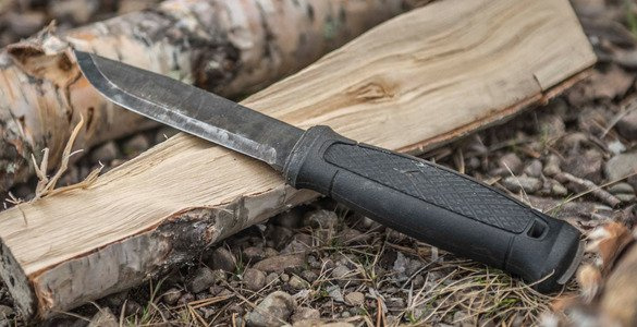 MORAKNIV® GARBERG FEKETE KÉS C ( BÖR TOK)- CARBON STEEL