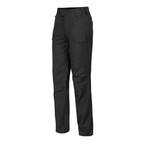 WOMEN'S URBAN TACTICAL PANTS -  UTP Resized  - POLYCOTTON RIPSTOP - Helikon-Tex - BLACK - LENGTH 32 inch