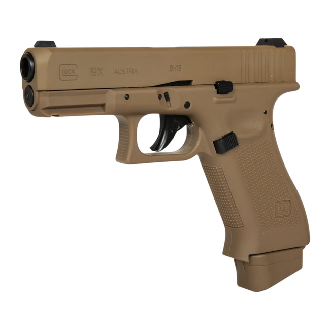 REPLIKA PISZTOLY - GBB GLOCK 19X CO2 - COYOTE BARNA