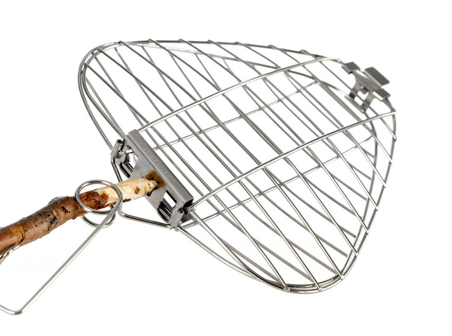 Nagypapa tűzgrillje, rozsdamentes acél - Ezüst