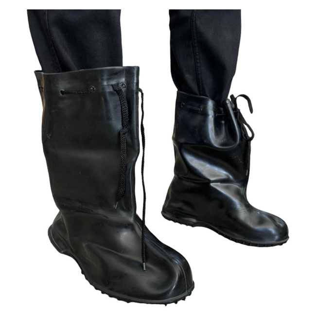 OVERSHOES NBC BLACK RUBBER - MILITARY SURPLUS GB ARMY - LIKE NEW