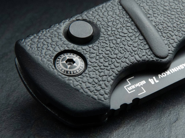 POCKET KNIFE BHQ AKS-74 BOWIE BLACK - BOKER PLUS