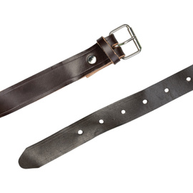 Bőr Öv - 25 mm x 145 cm - Keletnémet Hadsereg Katonai Surplus NVA - Barna - Használt