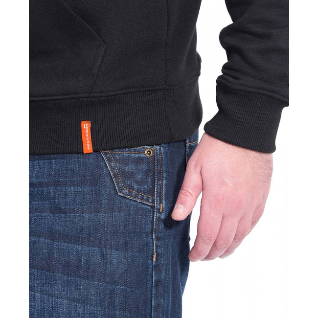 SWEATER WITH HOOD - "PHAETON - BORN FOR ACTION" - PENTAGON® - LIGHT GREY