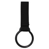 Flashlight Holder, black, w/loop, nylon clip