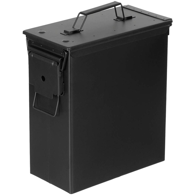 AMERIKAI FÉM LŐSZERES DOBOZ - "PA 60" - CAL. 50 -  MFH® - FEKETE