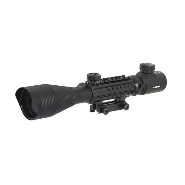 4-12X50EG RIFLESCOPE WITH INTEGRATED MOUNT - BLACK - PCS