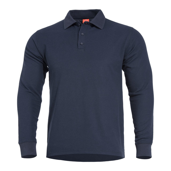 LONG SLEEVE POLO SHIRT - ANIKETOS - PENTAGON - NAVY BLUE