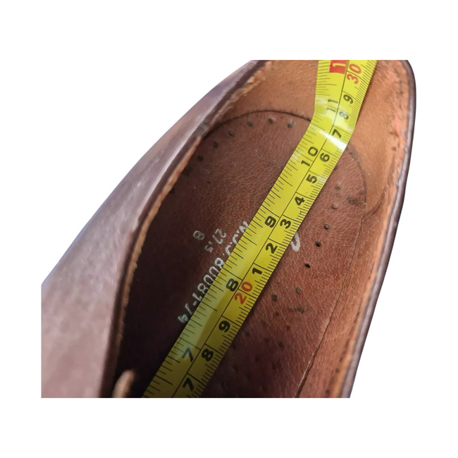 Leather shoes RSR Period - Military surplus from the Romanian army - Brown - In good condition