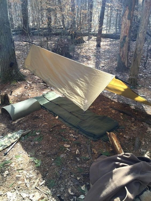 Román Plash-palatka, esőkabát/menedék fél, felesleges, olíva, 1.80x1.80m - Használt