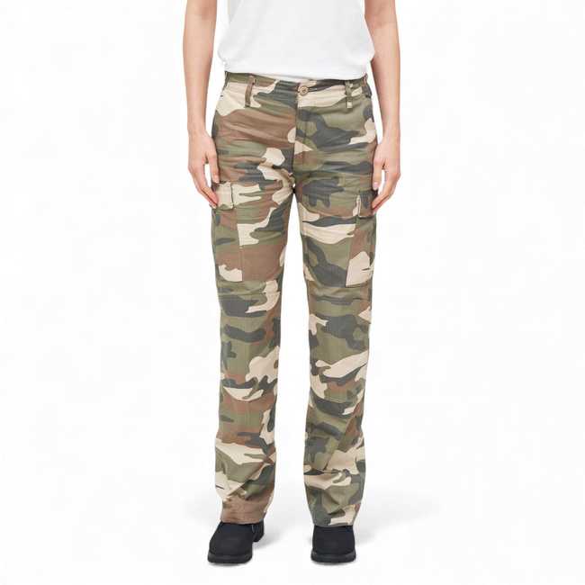 Női BDU nadrág - Ripstop - Light Woodland Camo - Brandit