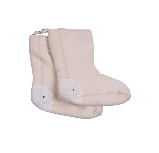 CANADIAN LINING (WOOL) FOR WINTER BOOTS, WHITE - LIKE NEW