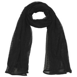 MESH SCARF - 190 x 90 CM - BLACK