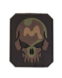 CAMO PVC SKULL 3D PATCH W. HOOK & LOOP CLOSURE