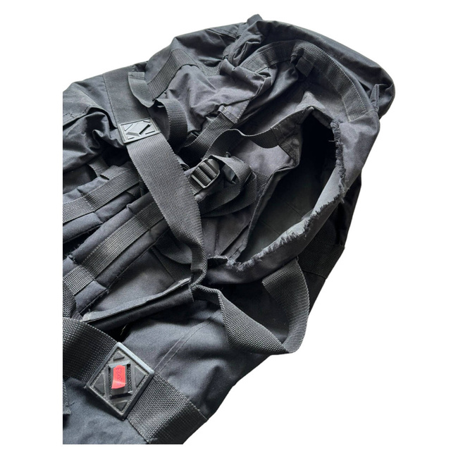 Combat bag with defect, black - Military surplus from British Army - Used