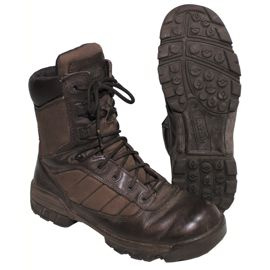 Brit.Combat csizma, barna, nylon / bőr, használt