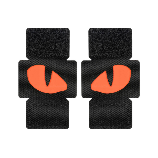 JELVÉNY TIGER EYES LASER CUT (pár) - FEKETE/VÖRÖS - M-TAC