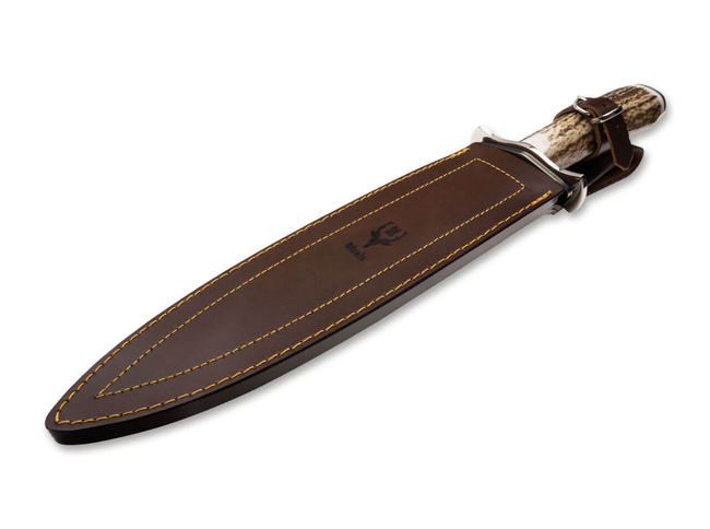 FIXED BLADE KNIFE - PODENQUERO - WITH LEATHER SHEATH - Muela®