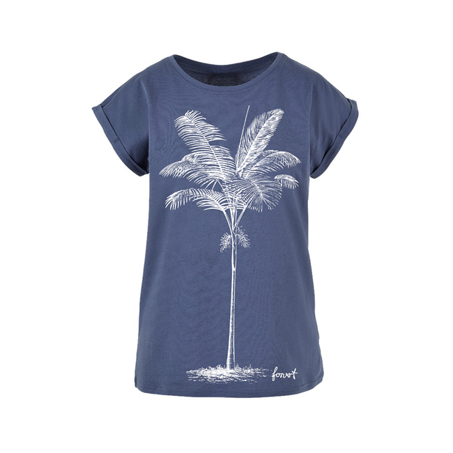 WOMEN'S T-SHIRT - FORVERT PRINT - VINTAGE BLUE - FONTANA - BRANDIT
