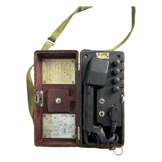 MILITARY FIELD TELEPHONE F1603, SOVIET PERIOD - MILITARY SURPLUS ROMANIAN ARMY - USED