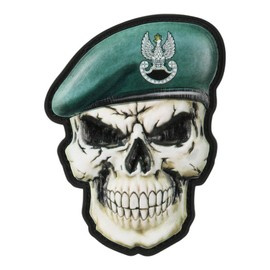 PATCH SKULL IN BERET POLAND (SPECIAL FORCES) - DARK GREEN - M-TAC