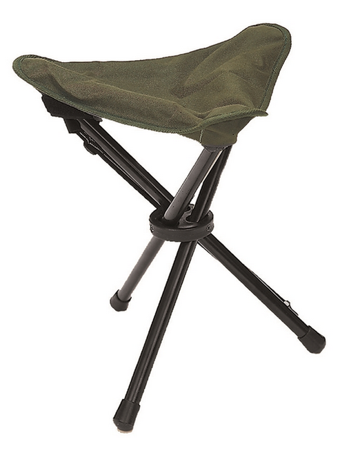 3-LEGGED FOLDING STOOL FOR CAMPING - Mil-Tec - OD