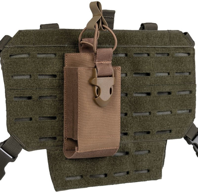 RADIO POUCH WITH HOOK CLOSURE BACKSIDE - Mil-Tec® - DARK COYOTE