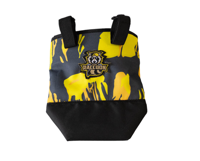 Bear spray pouch with belt attachment system - 200x230 mm - Yellow/Black - Raccoon