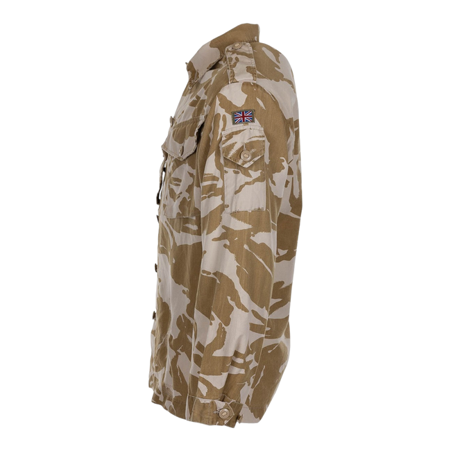 BRITISH COMBAT FIELD JACKET - TROPICAL - DPM DESERT - MILITARY SURPLUS - USED