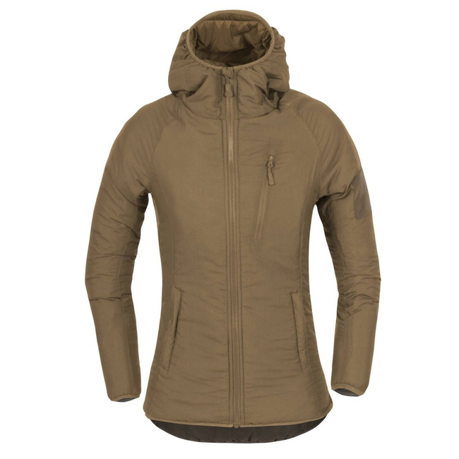 NŐI KAPUCNIS KABÁT - WOLFHOUND® - Climashield® Apex™ - Helikon-Tex® - COYOTE 