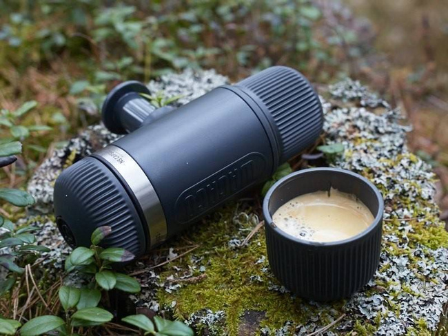 NANOPRESSO - HORDOZHATÓ ESZPRESSZÓGÉP ELEKTROMOS ÁRAM NÉLKÜL - SZÜRKE