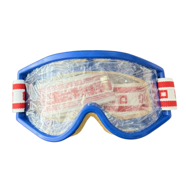 Flexible Protective Goggles with Transparent Resistant Plastic Visor - OKULA - Romanian Army Military Surplus - In Good Condition