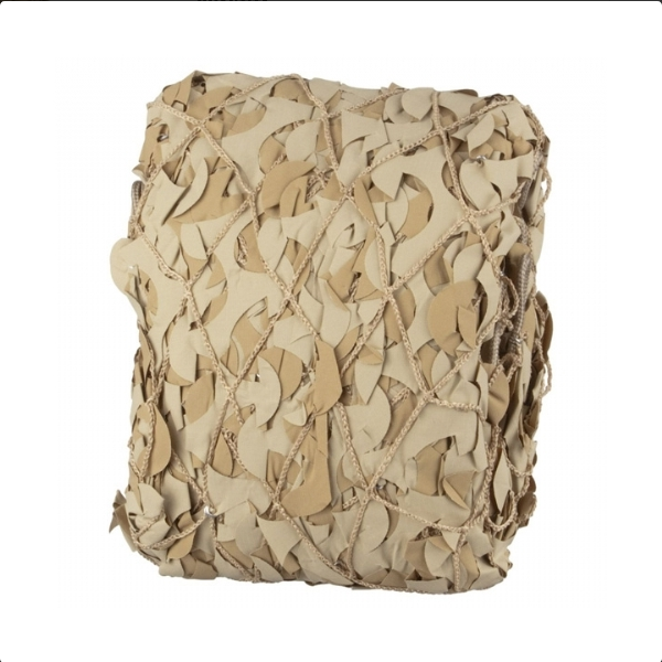 LEAF NETTING FOR SUN PROTECTION - RIP-STOP FABRIC - Mil-Tec - DESERT - 4 x 6 M
