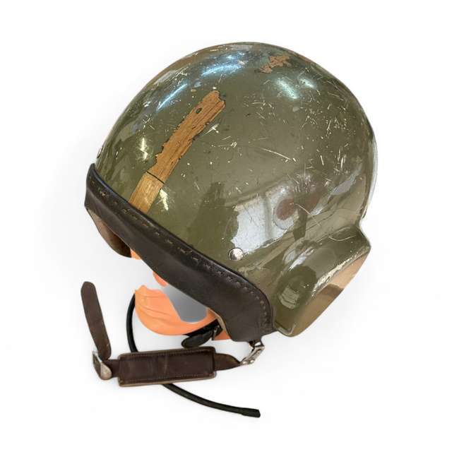 Eredeti cseh légi személyzet sisak - Katonai felesleg - Zöld - Használt