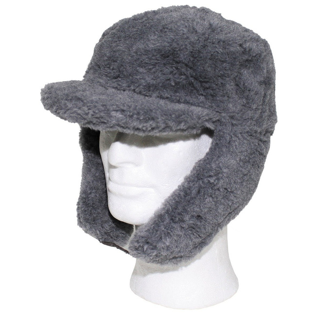 CZ/SK Winter Cap, grey, with peak, like new