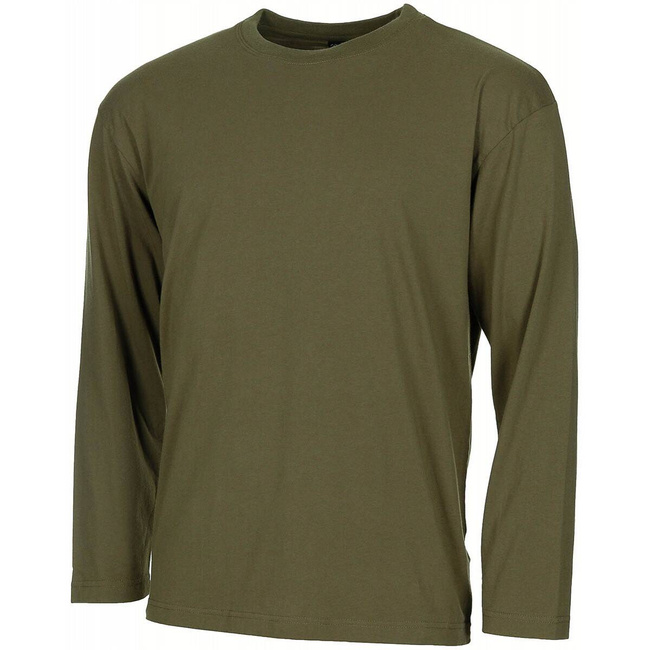 US SHIRT WITH LONG SLEEVES 170G/M2  - MFH® - OD GREEN