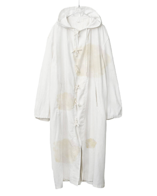 TEREPSZÍNŰ KABÁT - FEHÉR - KATONAI FELESLEG A ROMÁN HADSEREGTŐL - HASZNÁLT